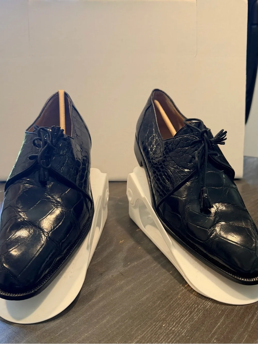Vintage Mauri M Collection Genuine Alligator Italian Tassel Dress Shoes – Men’s